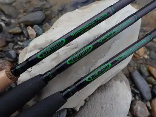 Simon Scodavolpe - Vision Nymphmaniac Twintip Fliegenruten-Test – 10\'9 #2, #3 &amp; #4 im Vergleich