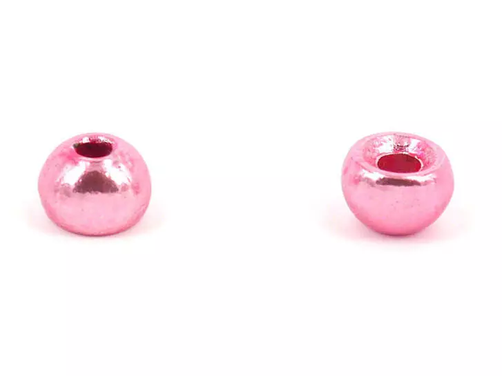 Tungsten Kopfperlen - METALLIC PINK - 10 Stk.