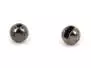 Tungsten Kopfperlen geschlitzt - SCHWARZ NICKEL - 10 Stk.