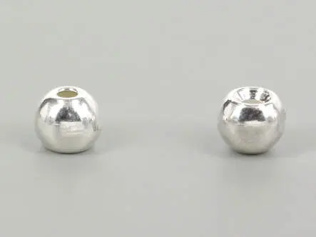 Tungsten Kopfperlen - SILBER - 10 Stk. - 3,5 mm