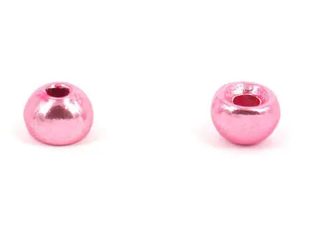 Tungsten Kopfperlen - METALLIC PINK - 10 Stk. - 3,0 mm