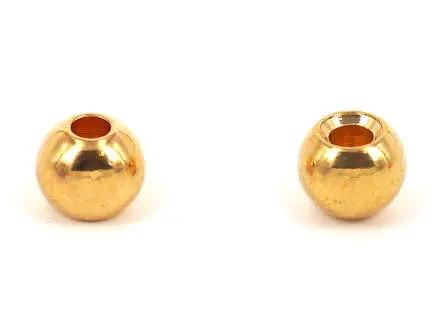 Messing Kopfperlen - GOLD - 25 Stk. - 2,4 mm