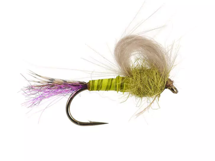 Olive Straight Loopwing Emerger - Pale Olive