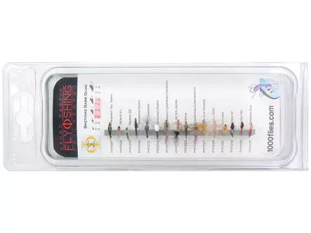 Set Baetidae (Olive - Dark Olive) - M - 16 Fliegen