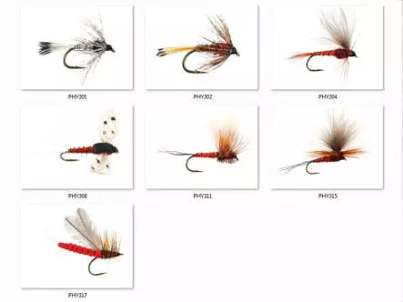 Set Heptageniidae (March Brown - Red) - L - 14 Fliegen