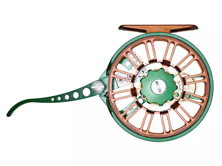 Halbautomatische Fliegenrolle jmc OZONE RACING GREEN 36