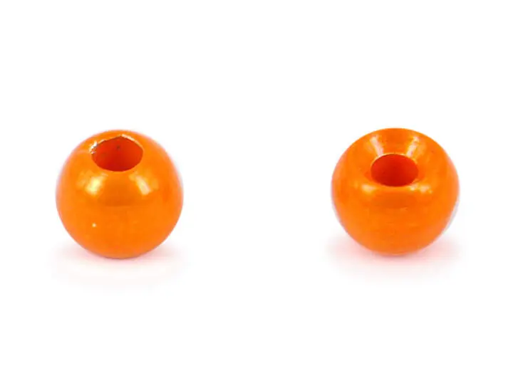 Tungsten Kopfperlen - METALLIC ORANGE - 10 Stk. - 3,5 mm