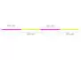 Bissanzeiger Sft TWO TONE INDICATOR LINE - gelb pink - 30 m