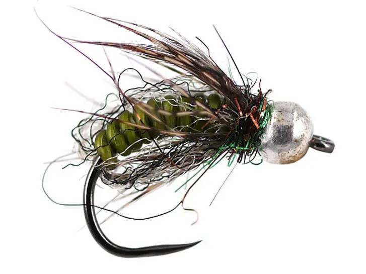 Green Comp. Caddis Naturfil Pupa TG BL 10