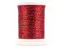 GLITTER THREAD textreme - 230 den - 35 m - red rainbow