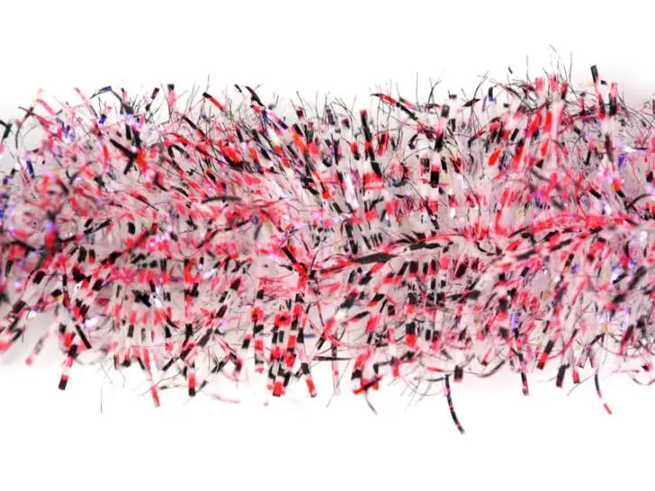 BARRED FLEXY CHENILLE hotfly - 15 mm - red