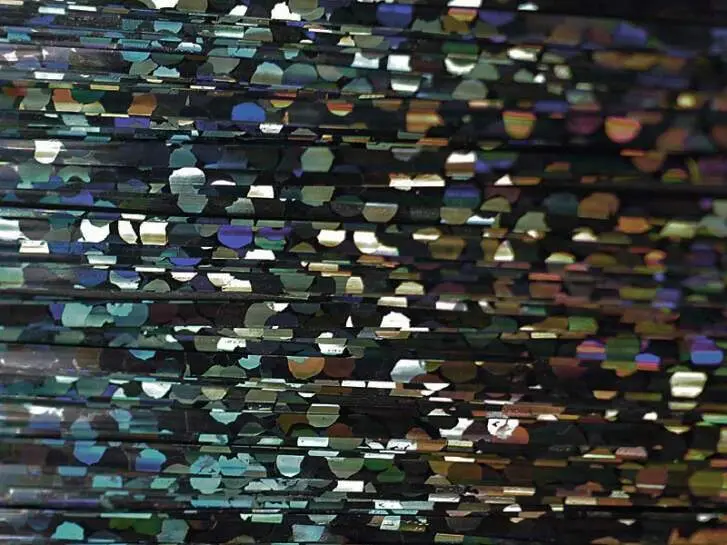 HOLOGRAPHIC FIBERS textreme - 0,8 mm - 150 pc. - holo black