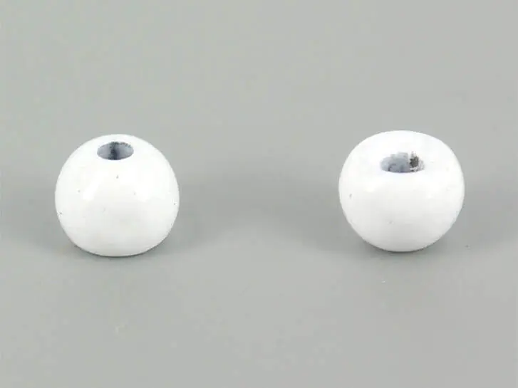 Tungsten Kopfperlen - WEISS - 10 Stk. - 2,5 mm
