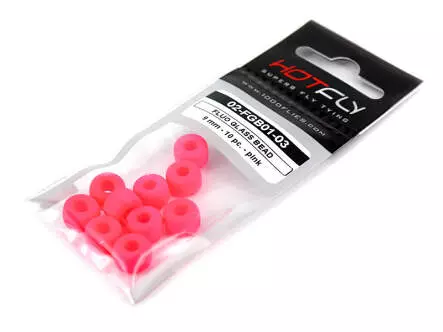 FLUO GLASS BEAD hotfly - 9 mm