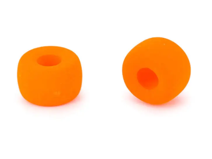 FLUO GLASS BEAD hotfly - 9 mm - orange
