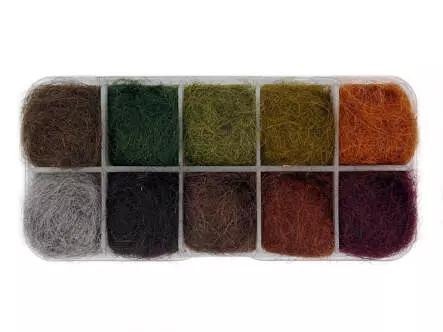 Dubbing dispenser PRO NYMPH NATURAL hotfly - dark - 10 x 1 g