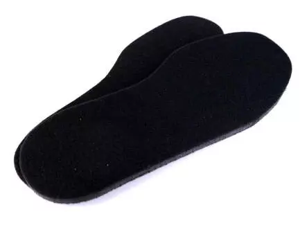Synthetische SCHWARZE FILZSOHLEN für Watschuhe - 10 mm