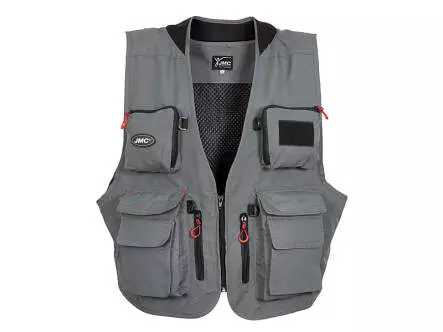 Klassische Fischerweste jmc TRADITION V2 grau
