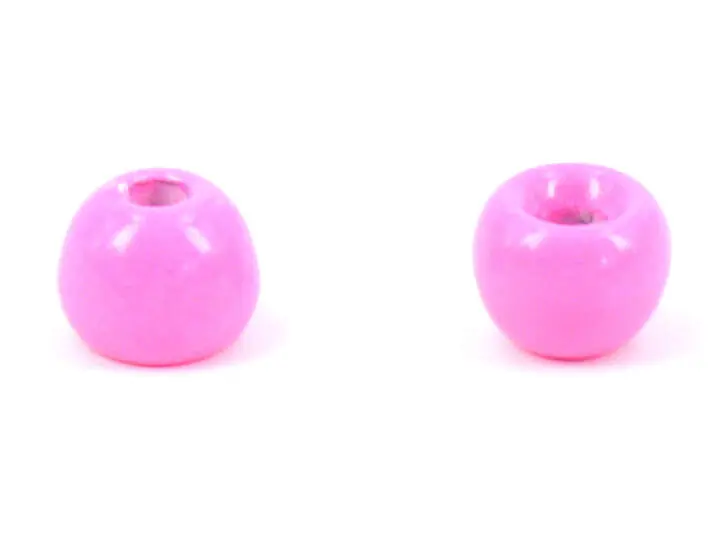 Tungsten Kopfperlen - FLUO PINK - 10 Stk. - 3,5 mm