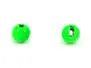 Tungsten Kopfperlen geschlitzt - FLUO GRÜN - 100 Stk. - 2,5 mm