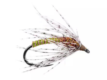 Green Metallic Soft Hackles Spider BL
