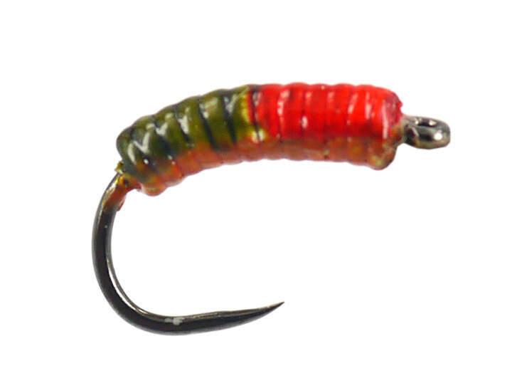 FC French Simple Nymph Olive Red Orange BL