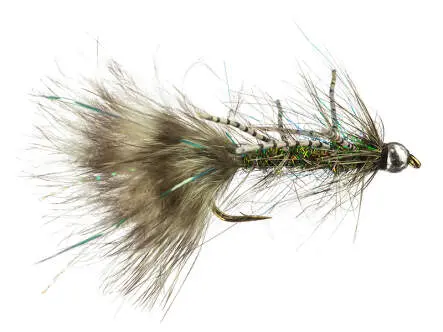 Peacock Wooly Bugger White