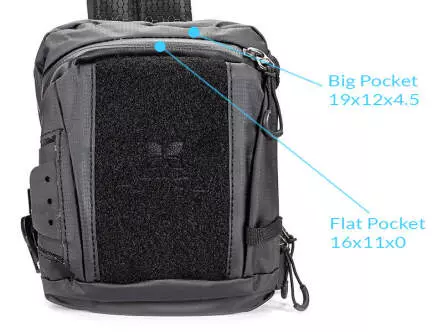 Brusttasche FRONTPACK BLACK EDITION hotfly