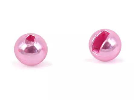 Tungsten Kopfperlen geschlitzt - METALLIC PINK - 10 Stk.