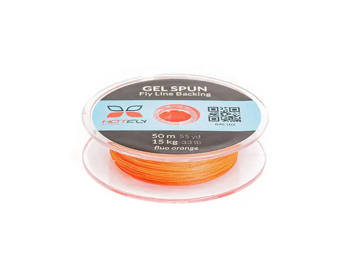 GEL SPUN BACKING hotfly - fluo orange - 15 kg / 33 lb - 100 m