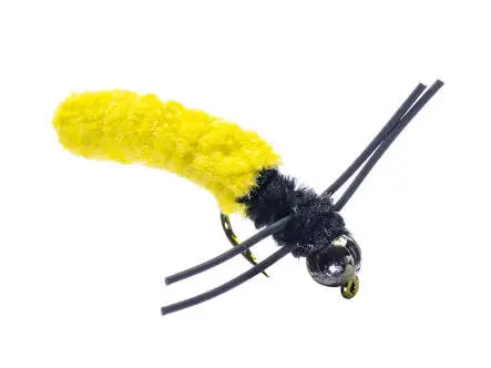 Rubber Leg Mop Fly Yellow 10