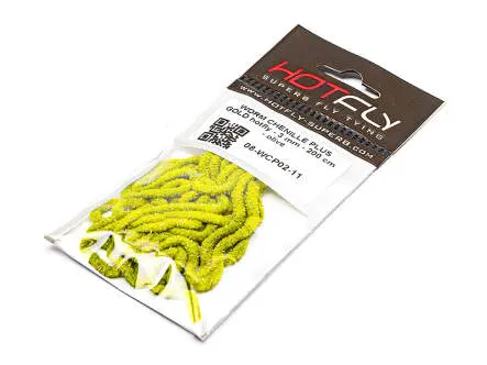 WORM CHENILLE PLUS GOLD hotfly - 3 mm