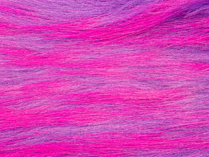 FIRE TIP CRAFT FUR hotfly - 80 / 100 mm - 150 x 80 mm - pink purple