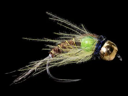 Pheasant Tail Natural & Lime TG BL  10
