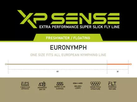 Fliegenschnur schwimmend XP SENSE EURO NYMPH 0,56 mm lmf