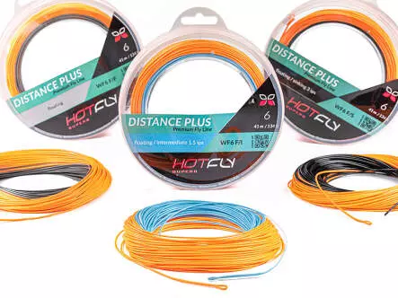 Fliegenschnur DISTANCE PLUS hotfly - 41m - WF