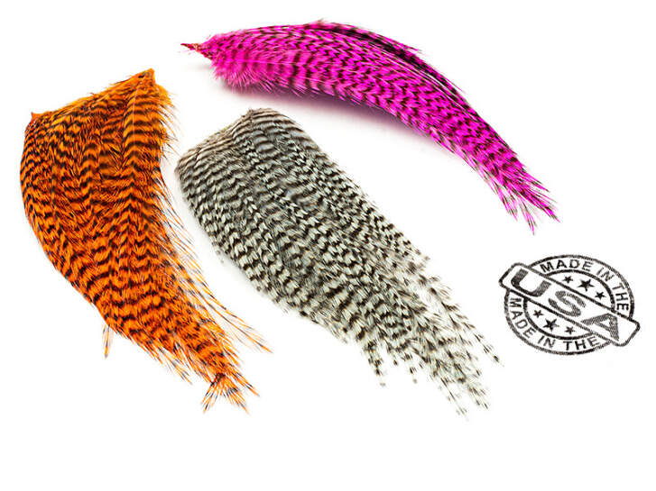 GRIZZLY GENETIC HACKLES MINIPATCH hotfly