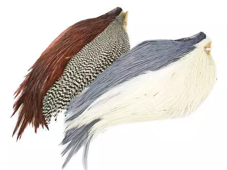 4 HALBE HAHNENBÄLGE hareline - tyers 4 color starter...