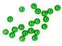 GIANT GLASS BEADS hotfly - 4,5 mm - 20 pc. - green
