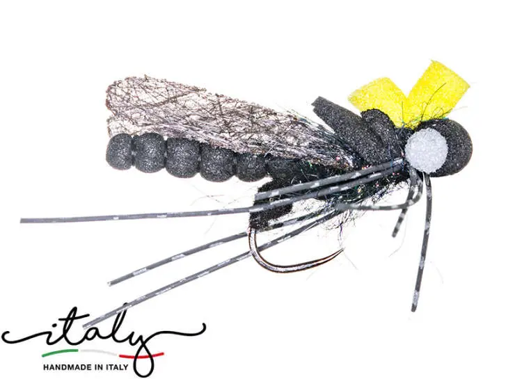 Large Black Caddis Spinfly - 0,60 g - 3 cm - Hakengr. 8