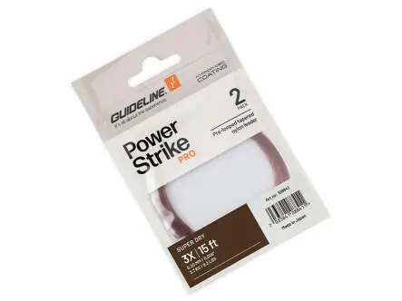 Vorfach guideline POWER STRIKE PRO - super dry - 455 cm / 15 ft - 0,15 mm