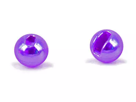 Tungsten Kopfperlen geschlitzt - METALLIC PURPLE - 10 Stk.
