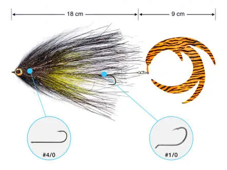Pike Streamer PRO Black Chartreuse