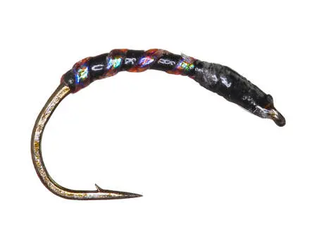 Renken Hegene - Fluorocar. 0,18 mm - BLACK + PINK BLUE PEARL RIB 14