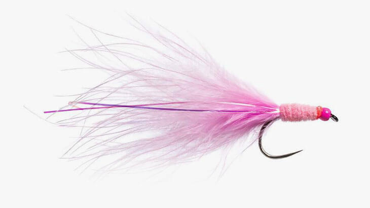 Streamer Wooly Bugger Fluo Pink widerhakenlos Stillwasser Fliegenfischen Fliegenmuster